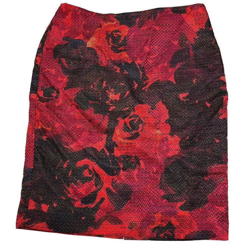 Ann Taylor Woman’s Sz 2P Petite Straight pencil Skirt Floral Lined Zip